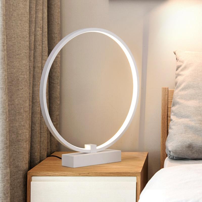 

Table Lamps DONWEI D25cm Modern LED Lamp For Bedroom Living Room Study 16W Desk Minimalist Bedside AC 220V
