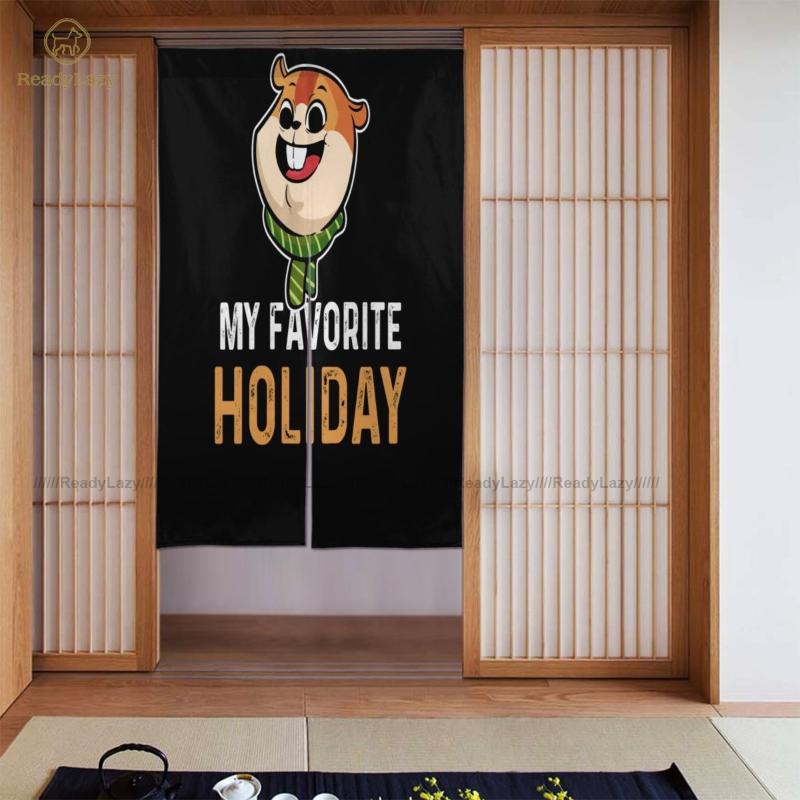 

Marmot Curtains Separation Cute Door Curtain Bed Room Double & Drapes