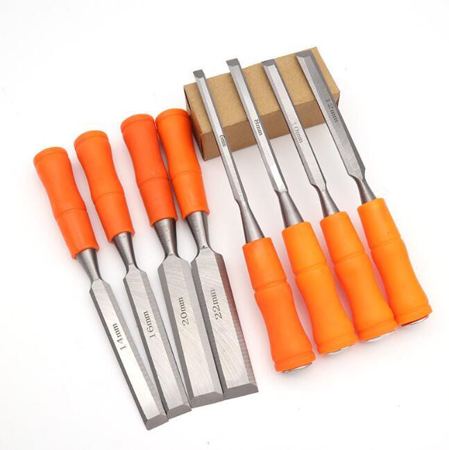

Professional Hand Tool Sets High Quality 8PCS/set Woodworking Chisels Indurative DIY Carpentry Tools Wooden Carving Hewn Flat Chisel Jumper