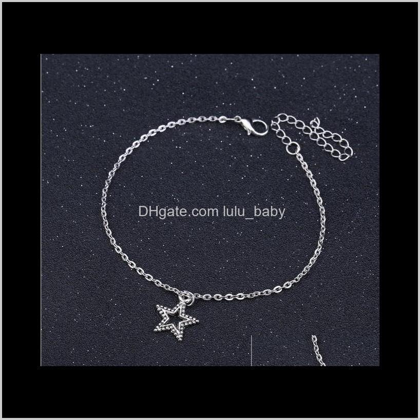 

13 Styles Star Bracelets Antique Silver Foot For Girlsladies Ghlhw Anklets Ug3Z1