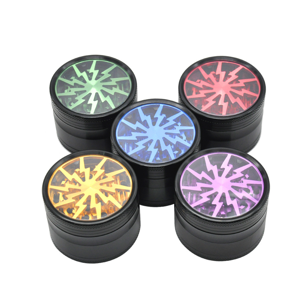 

Smoking Accessories slicer Four Layers 63MM Aluminium Alloy Open Skylight Grinders Metal Herb Grinder Tobacco crusher