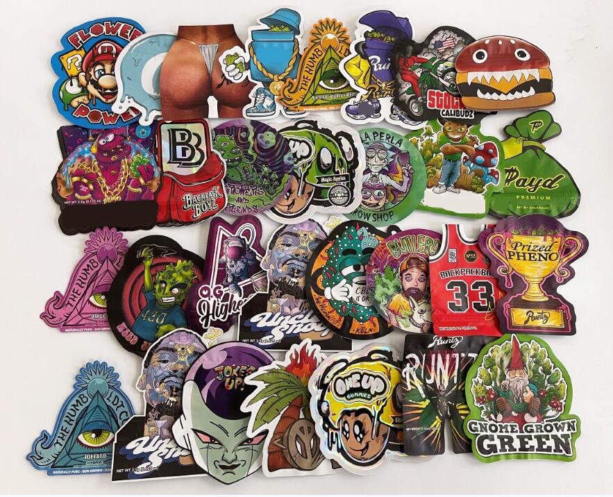 

EMPTY unique Round shape 3.5g Mylar bag smell proof zipper package EIGHTH delta coochie YUNGLB runtz MCRUNTZ backpack boyz sharklato jokes up cook