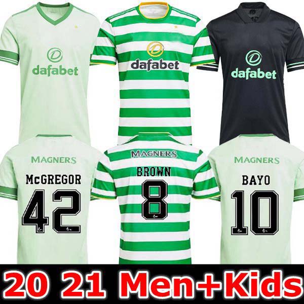

2021 Celtic Top soccer jerseys EDOUARD 20 21 third black BROWN MCGREGOR football shirt GRIFFITHS men kids kit uniforms, 98/99 home jersey