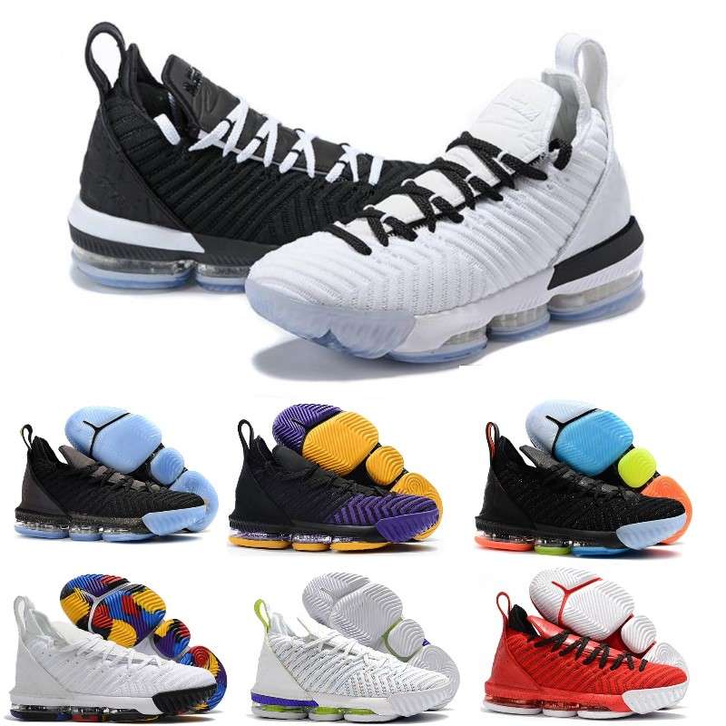 

2019 new mens 16s equality basketball shoes chaussure de basket ball james sneakers watch the W throne king oreo new-le&bron 16, Equality home