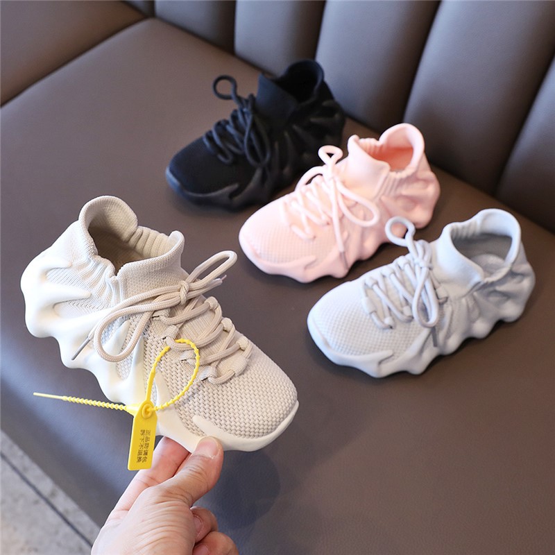 

2021 New Kids Sport Shoes For Boys Sneakers Fashion Breathable Children Casual Walking Lightweight Girls Running, Beige