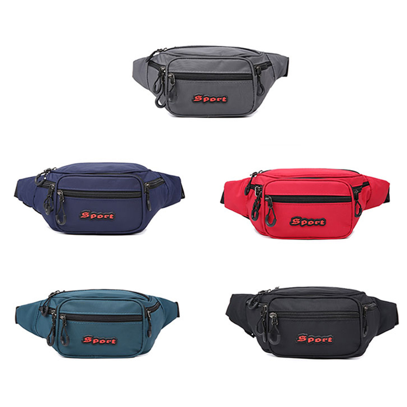 

Adults Waist Bag Multipurpose Letter Patterns Chest Pack Sports Bag for Women Men Red/Green/Black/Blue/Gray, As show