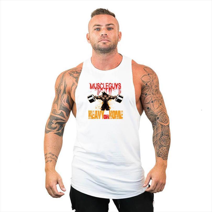 

workout fashion man shirt men fitness training running vest clothing tank bodybuilding muscle sleeveless singlets, White;black