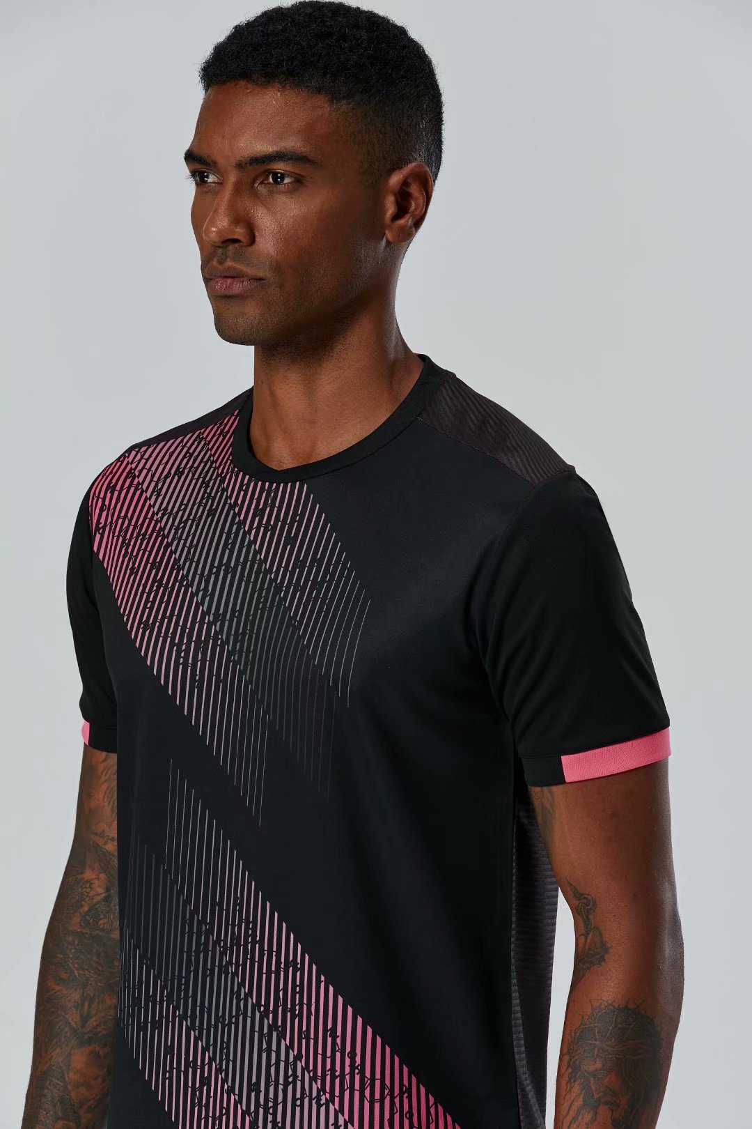 

#0129 Football uniform men+kids soccer Jersey printing team custom track and field sports short-sleeved shirt, Black;yellow