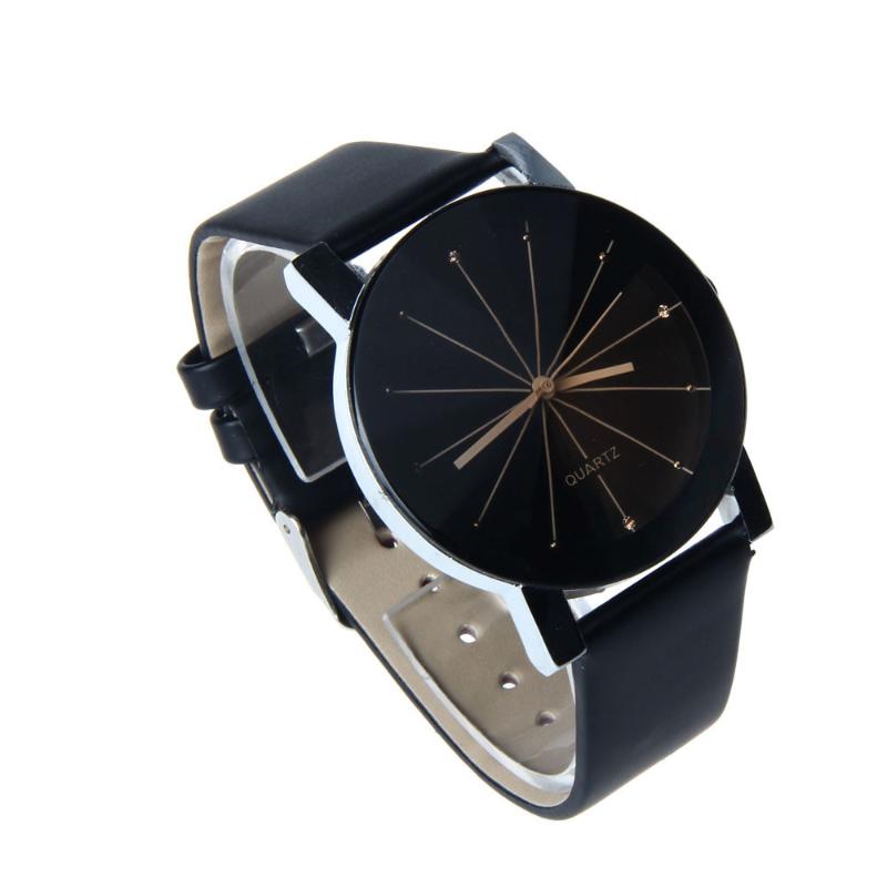 Party Favor 1 Pair Couple Lover Watches Quartz Dial Clock PU Leather WristWatch Relojes Watch Women Men Fashion Luxury Relogio Feminino Saat-image-726726812