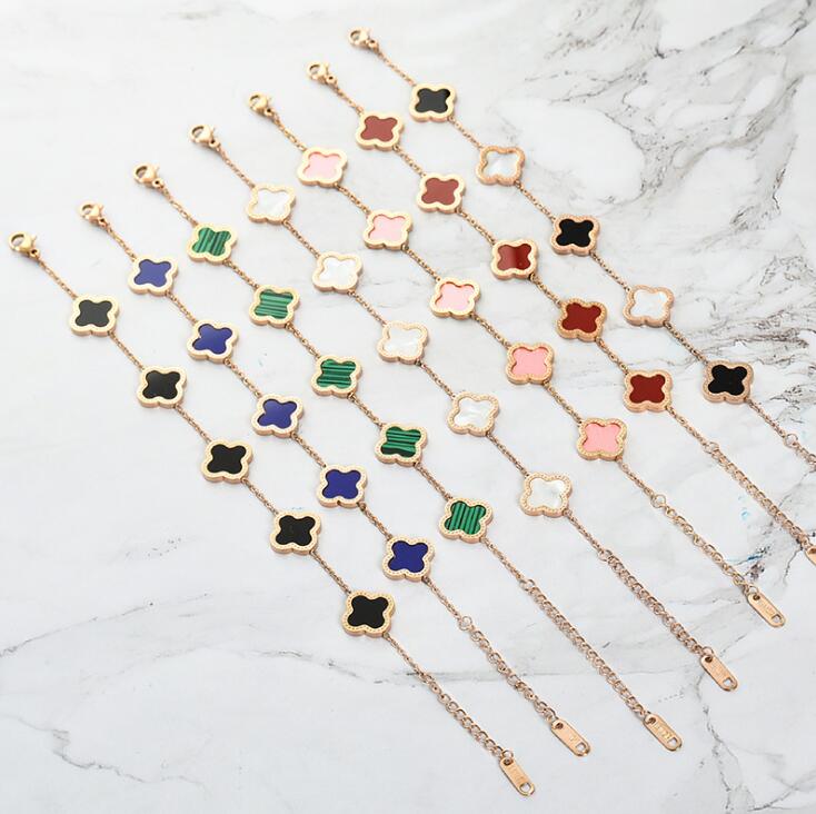 

New Fashion Designer Clover Bracelet Lucky Love Bracelets Expend Glory Riches Fashions Design Women Wedding Party Brac elets, Golden;silver