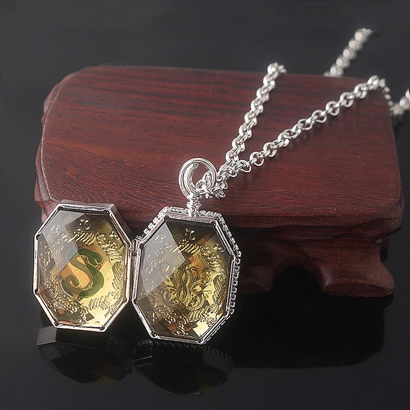

Pendant Necklaces British Film Necklace Accessories Deathly Hallows Resurrection Stone Vintage Gem Chain Jewelry For Men Women Wholesale