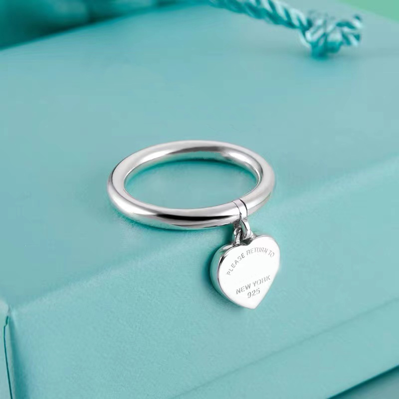 

Original Brand Designer love tag Ring Temperament Women Men Wedding Jewelry Party Gifts