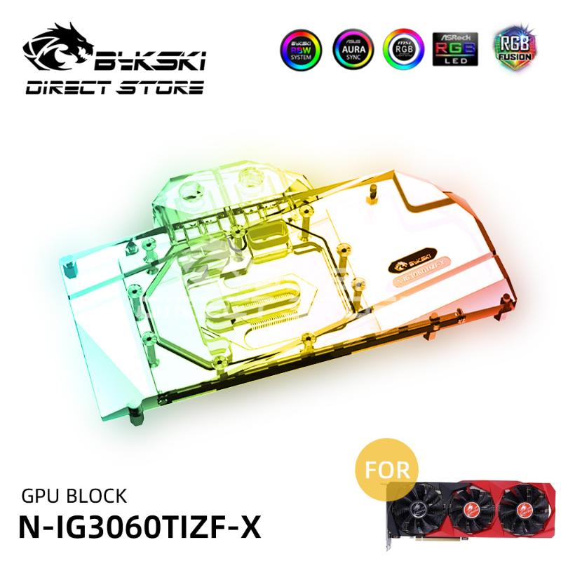 

Bykski ARGB GPU Water Block COLORFUL GeForce RTX3060TI 8G Video Cards Cooler PC Watercooling VGA N-IG3060TIZF-X Fans & Coolings