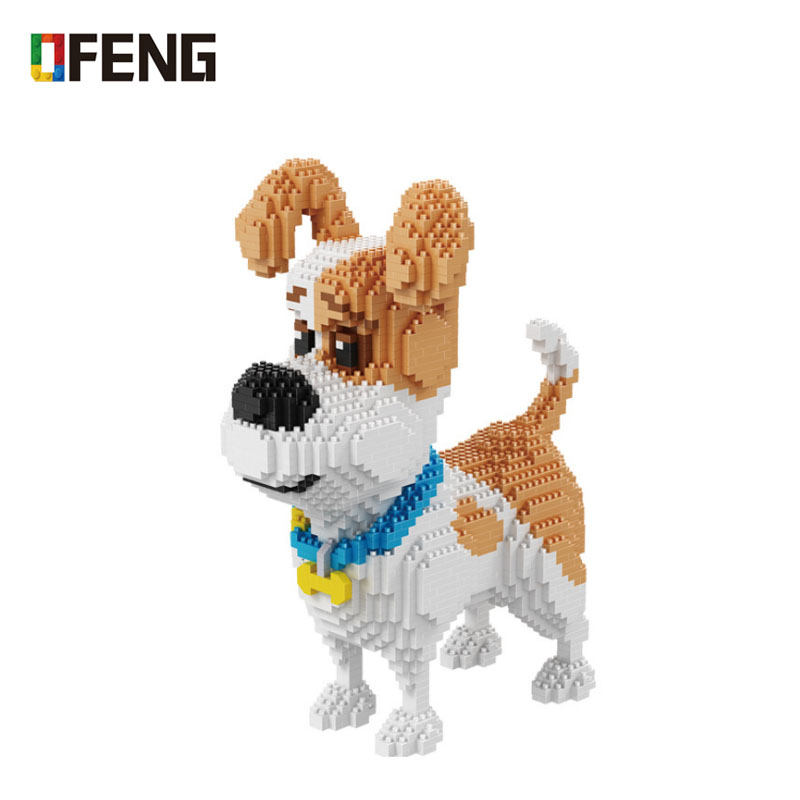 

Balody Pet Dog Animal 3D Model DIY Micro Diamond Mini Building Blocks cartoon Bricks Assembly Toy Gift for children 16013