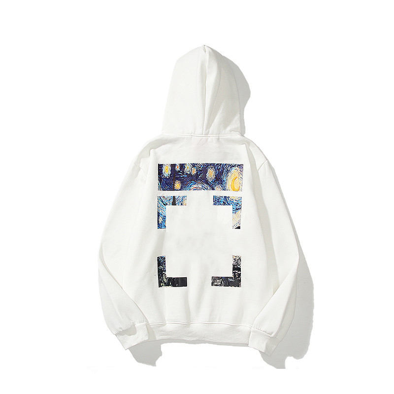 

Fashion Mens Hoodies 2 Color X Printed Black White Hoodie Unisex Women Hooded Casual Harajuku Pullovers Streetwear Sweatshirt, White 1