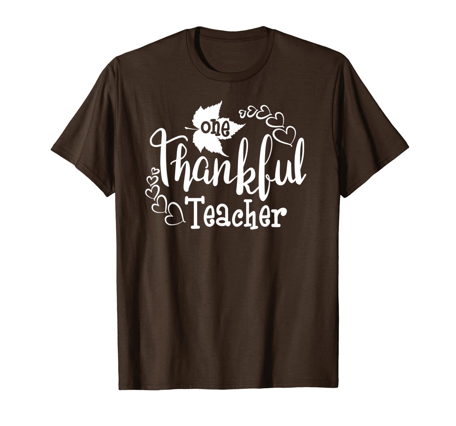 

teachers thanksgiving t-shirt one thankful teacher tee shirt, White;black