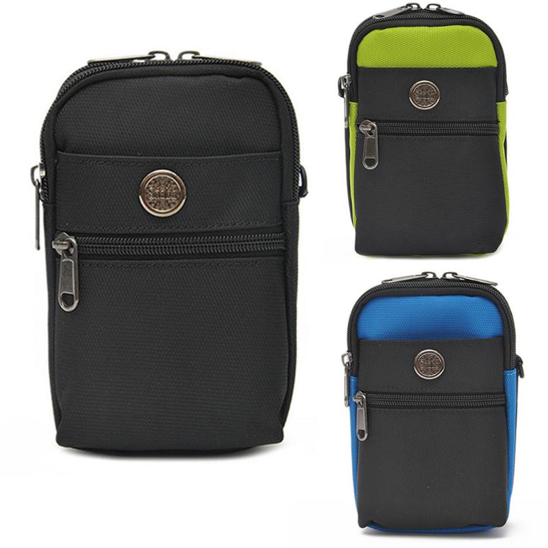 

Wallets Nylon Crossbody Bag Purse Cell Phone Wallet Case Casual Handbag Water Resistant With Detachable Strap For Men Women Waist Belt, Black