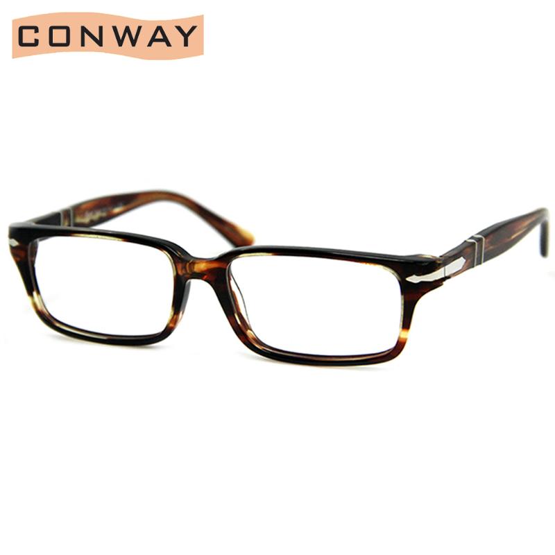 

Fashion Sunglasses Frames Conway Slim Rectangular Optical Glasses Frame Clear Lens For Men Quality Acetate Spectacles Eyeglasses With Case E