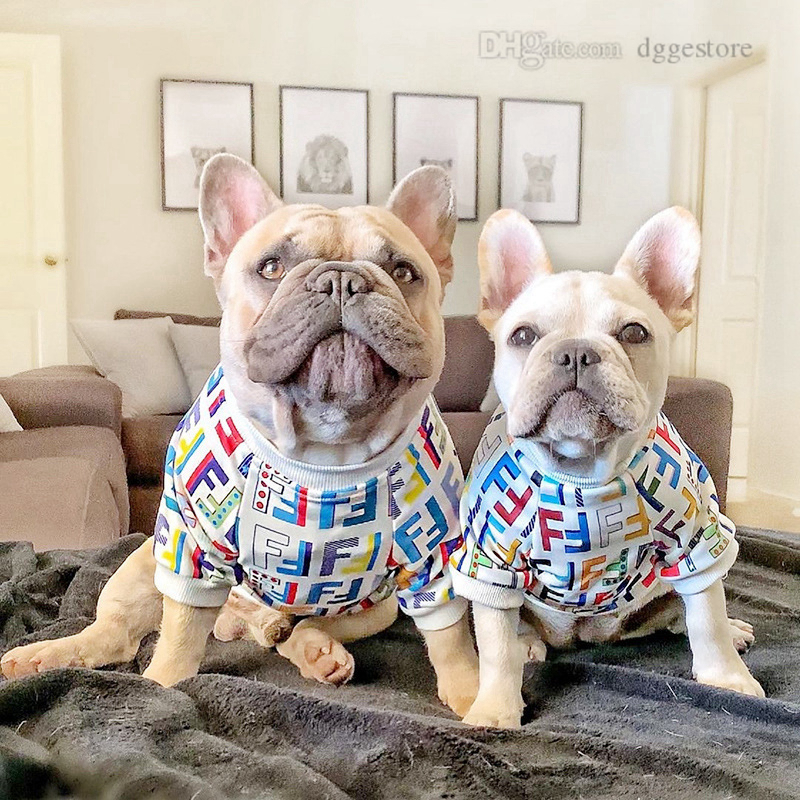 

Fashion Dog T-shirt Luxurious Designer Pets Clothes Soft Dog Apparel Ventilation Sublimation Printing Pet Clothing for Small Dogs French Bul