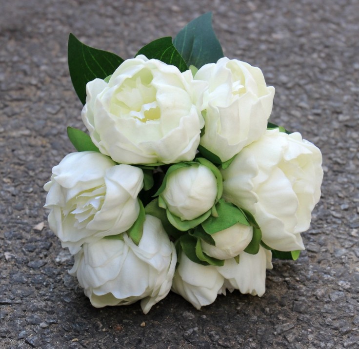 

Real / Natural Touch PU Peony Buds bouquet wedding bride Holding flower bridal hand hold flowers home decorative ornament