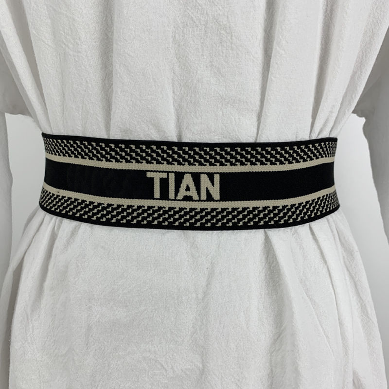 

Woman Waistband Designer Letter Brand Wide Belts For Women Ladies Dress Accessories Elastic Waist Girdle Luxury Womens PU Leather Belt Nice