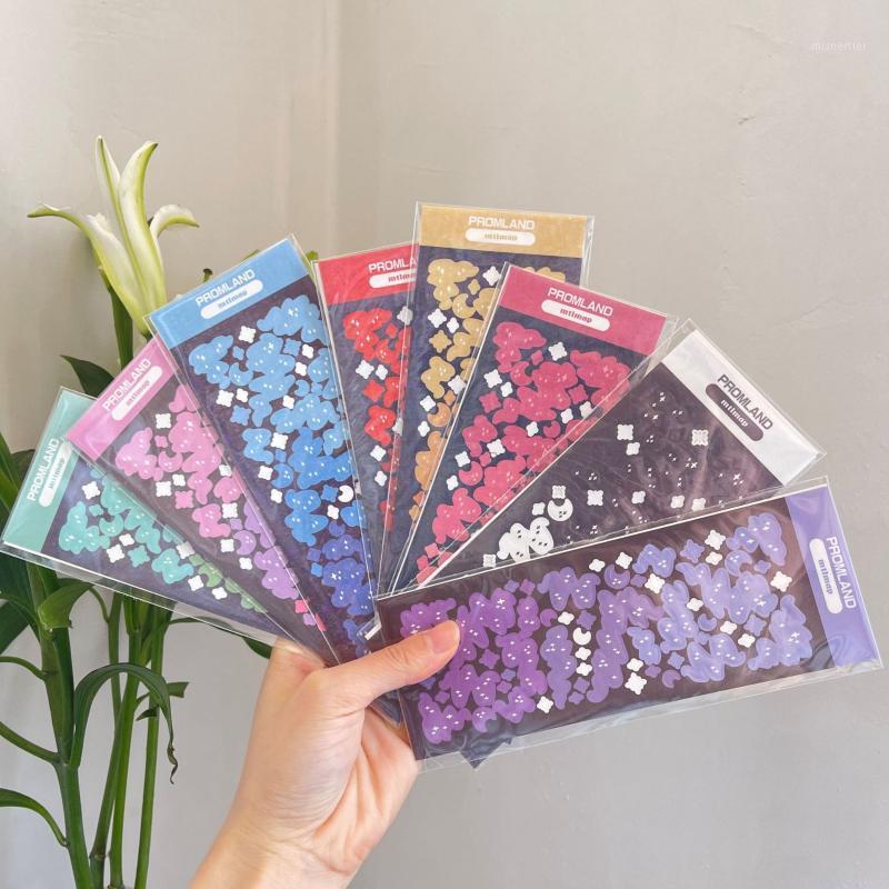 

Gift Wrap Korea Brilliant Stars Flames Scrapbooking Idol Card Stickers DIY Happy Planner Diary Po Mobile Phone Computer