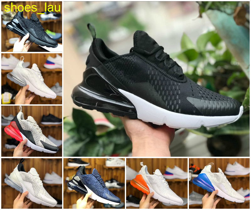 

270 Triple Black White Mens Running Shoes 270s Be True Womens University Red Sneakers Bred Platinum Tint Women Tiger Olive Blue Void, D034