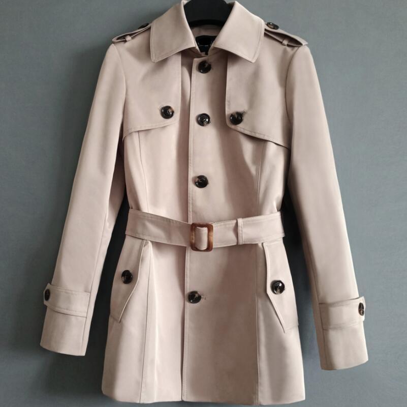 

Men' Trench Coats /Spring Fashion Mid-length Single-breasted Lapel Cotton Jacket Personalized Customization Large Size /-6XL, Black