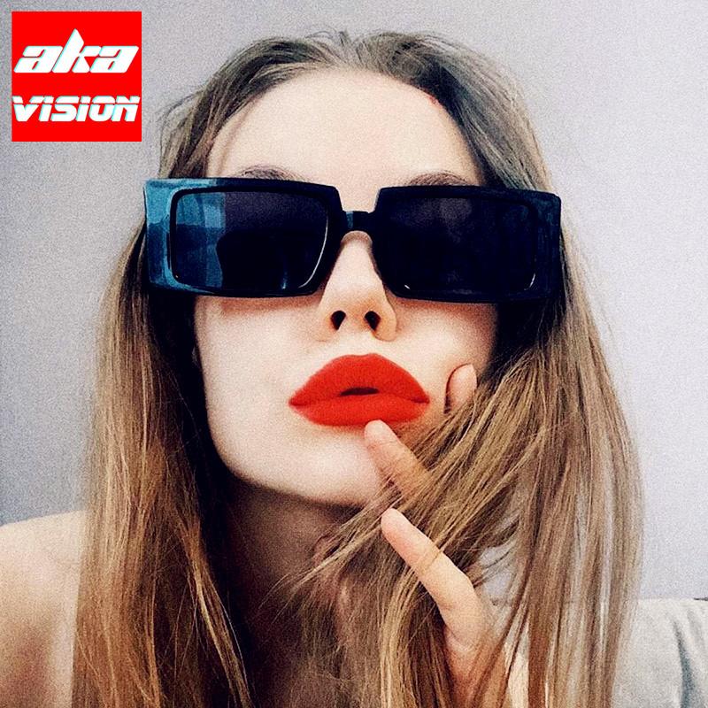 

Sunglasses AKA VISION 2021 Square Retro Women Vintage Glasses For Women/Men Eyewear Small UV400