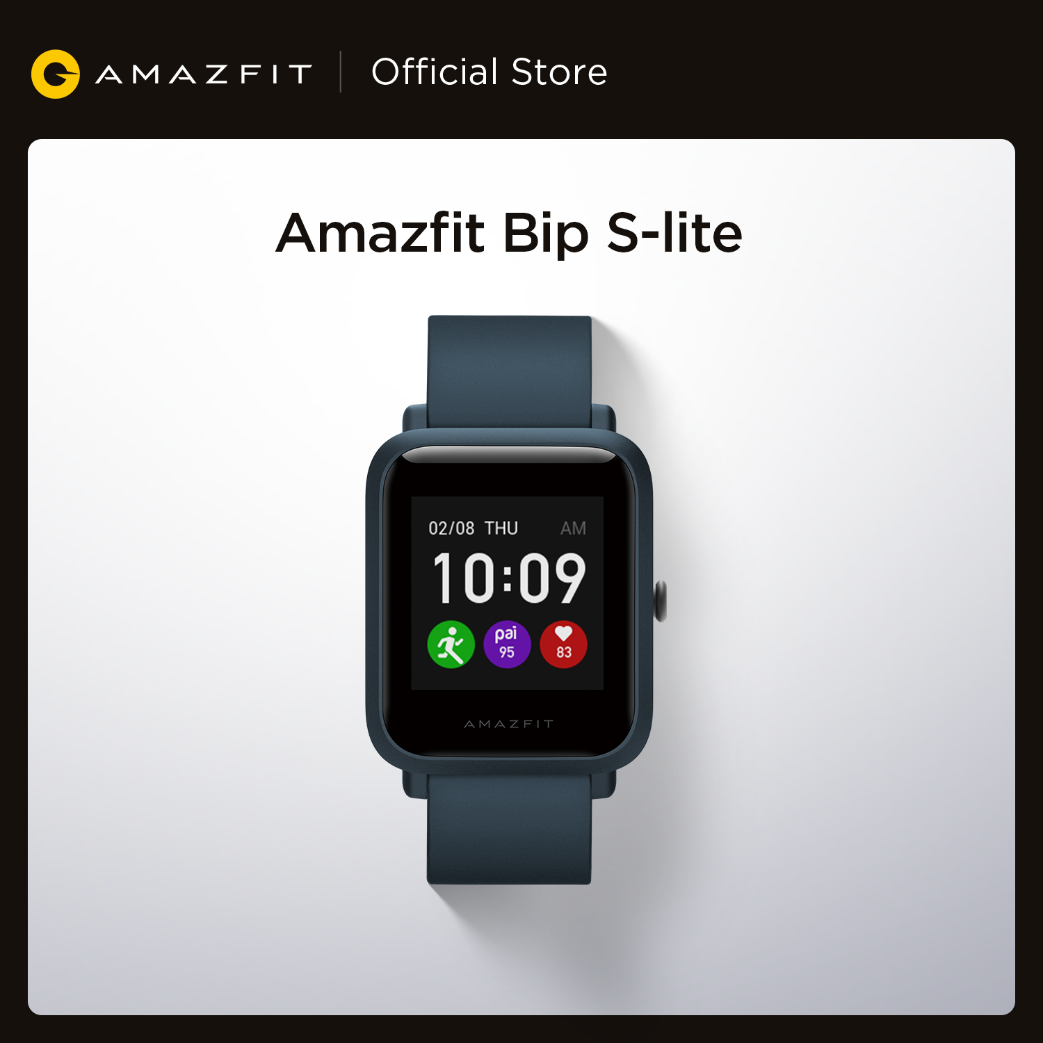

2021 Amazfit Bip S Lite Smartwatch Always-On Display Message Notification Sleep Monitor Smart Watch For Andriod IOS Phoneg, Charcoal black