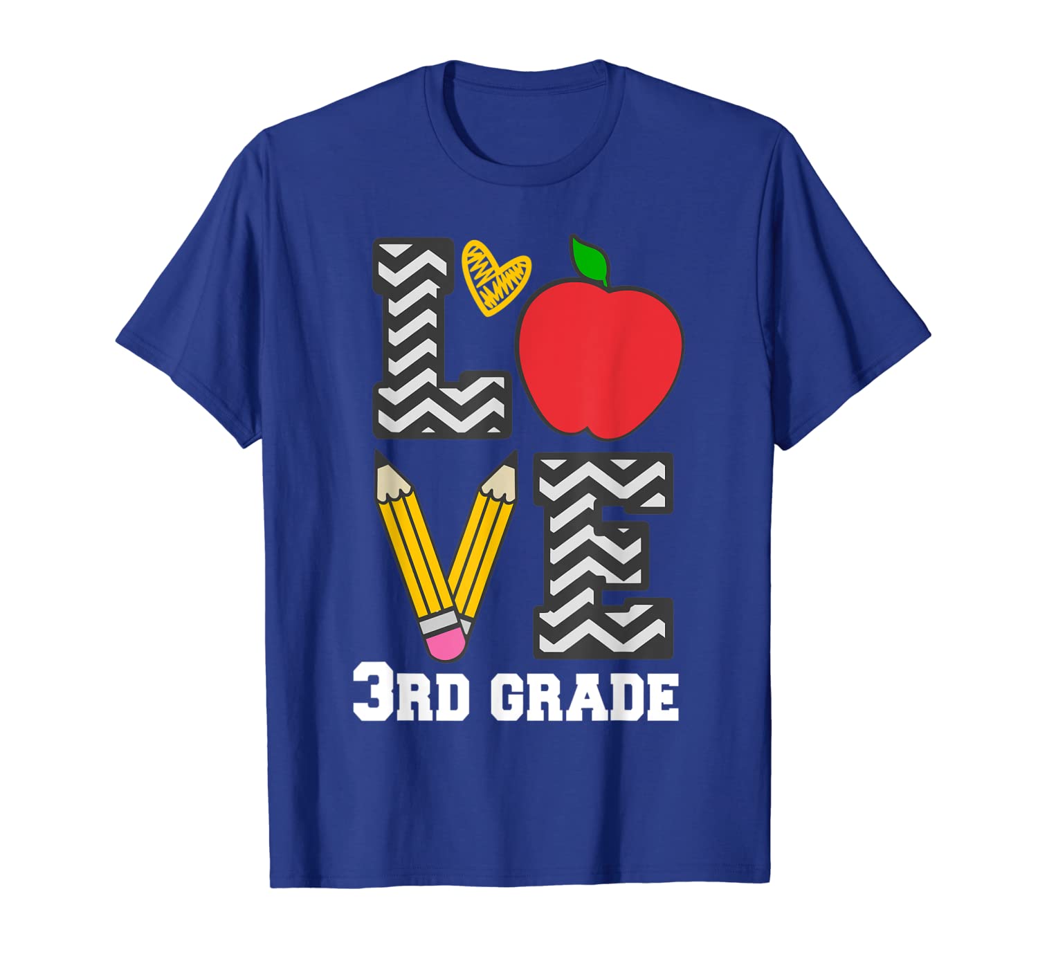 

third grade teacher shirt, love third grade gift t-shirt, White;black