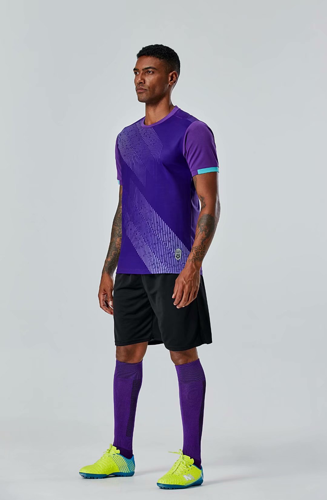 

#0139 Football uniform men+kids soccer Jersey printing team custom track and field sports short-sleeved shirt, Black;yellow