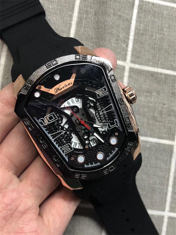 

New 2019 High Quality AA3A phantoms Warrior Men's Watches Fashion brand Luxury Watch Casual Rubber Strap Men Sports Wristwatches