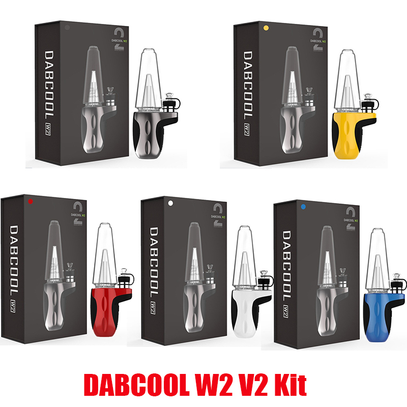 

Original DABCOOL W2 V2 Enail Kits E-cigarette 1500mAh Battery VAPORIZER MODHookah Wax Concentrate Shatter Budder Dab Rig Vape Kit With 4 Heat Settings 100% Authentic, Blue