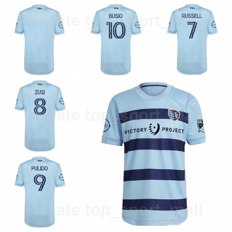 

21-22 Sporting Kansas City Soccer 20 Daniel Salloi Jerseys 17 Gadi Kinda 54 Remi Walter 36 Luis Martins John Pulskamp Football Shirt Kits, Black;yellow