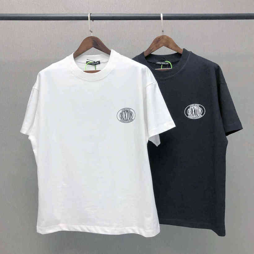 

High Street Brand Cole Buxton Design Letters Print Tee Oversized T-shirts Streetwear Men's T-shirt Recreational Crop Top, White