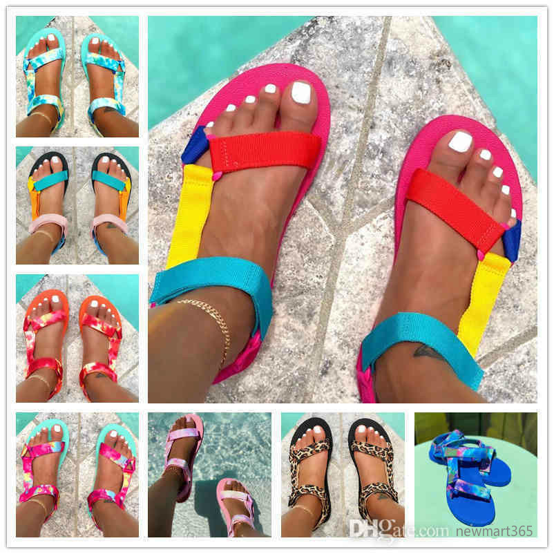 

Women Summer Sandals Beach Slides Gladiator Plus Size Flat Platform Slippers Beachwear Bohemia Candy Color Solid Comfortable Wholesale N365, Not a product;don’t choose