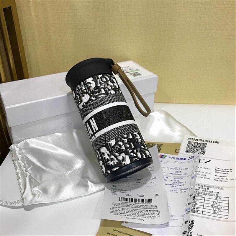 

280ml classic design Water Bottles unisex Thermos Cup flask home travel temperature displayLight Luxury Gift Box
