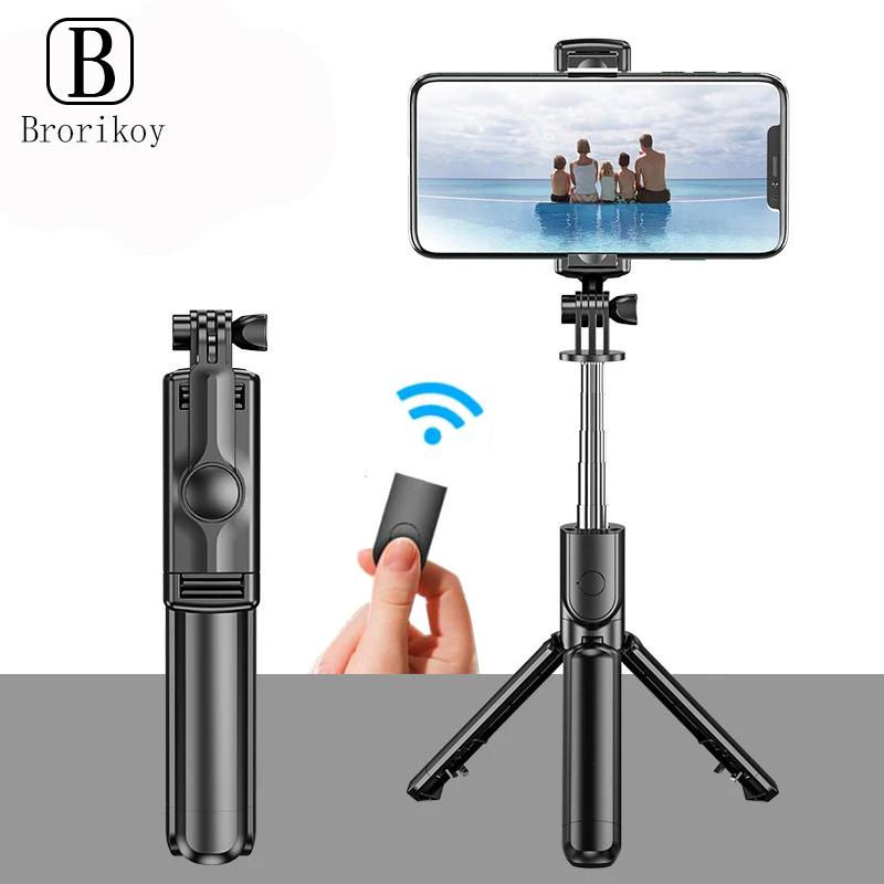 

Selfie Monopods Wireless Bluetooth Stick For Huawei Android Phone Foldable Handheld Monopod Shutter Remote Extendable Mini Tripod