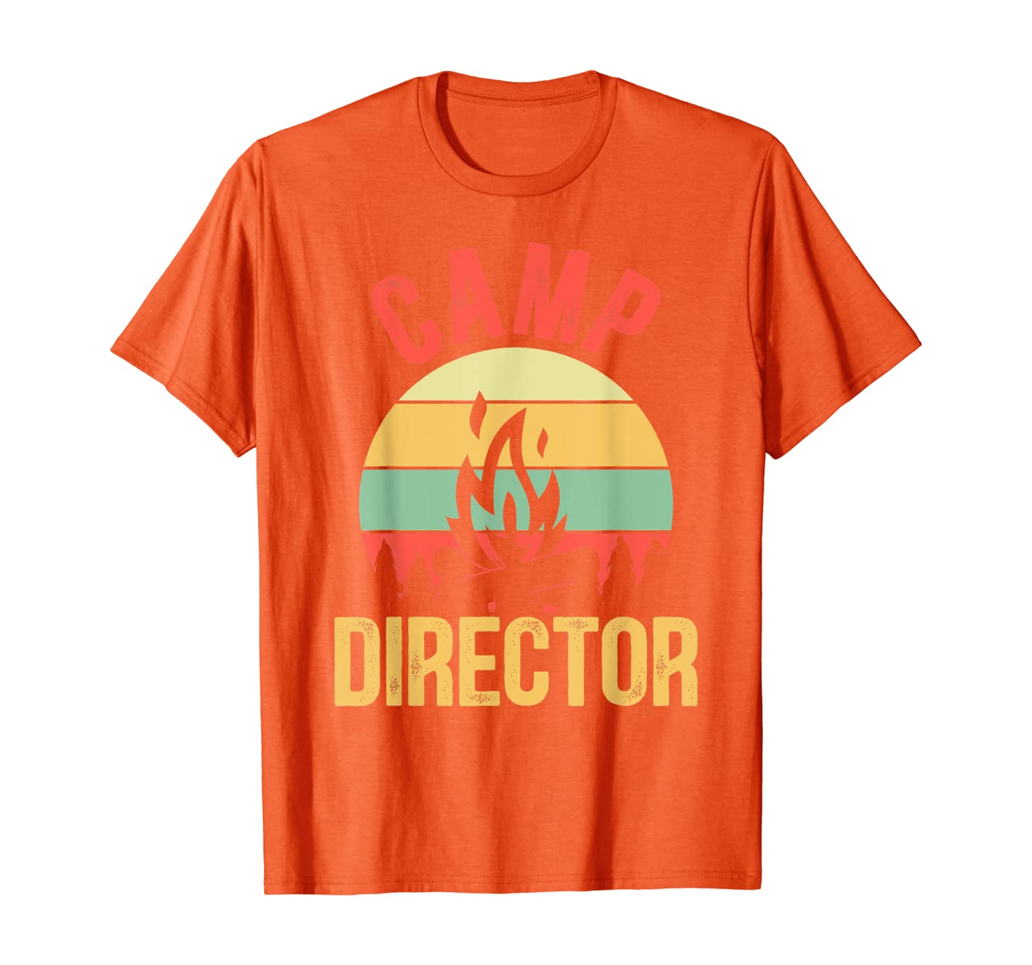 

Summer Camp Director Counselor Camper T-Shirt, White;black