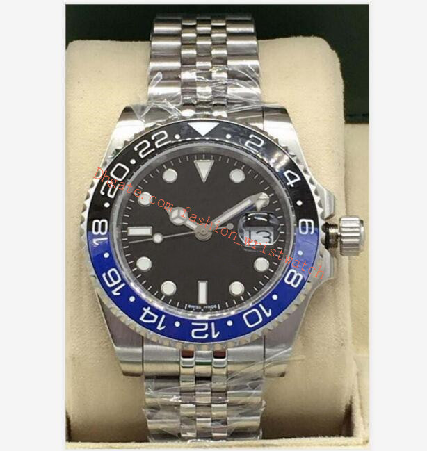 

Original Box Mens Watch 40mm Crown GMT II 126710 BLRO Jubilee Ceramic Bezel UNWORN Steel Bracelet Mechanical Automatic Fashion Men's Watches, Slivery;brown