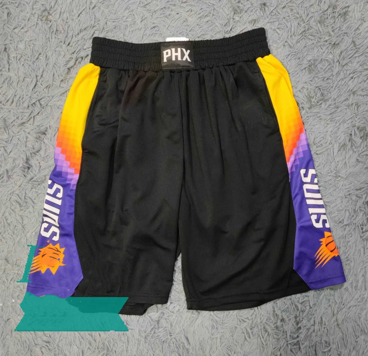

Phoenix Suns Men City 2020-21 Black Edition Swingman Pants Basketball Shorts, Black;red