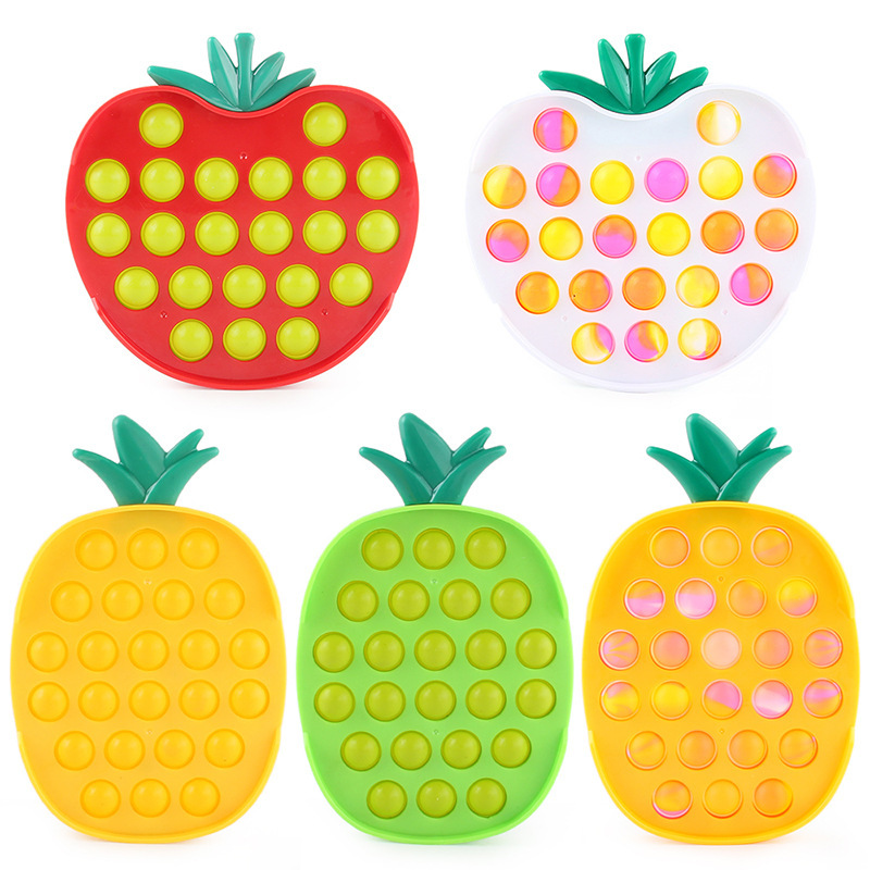 

Wholesale push bubble Party Favor fruit fidget toys stress relief high quality decompression sensory festival toy for children education