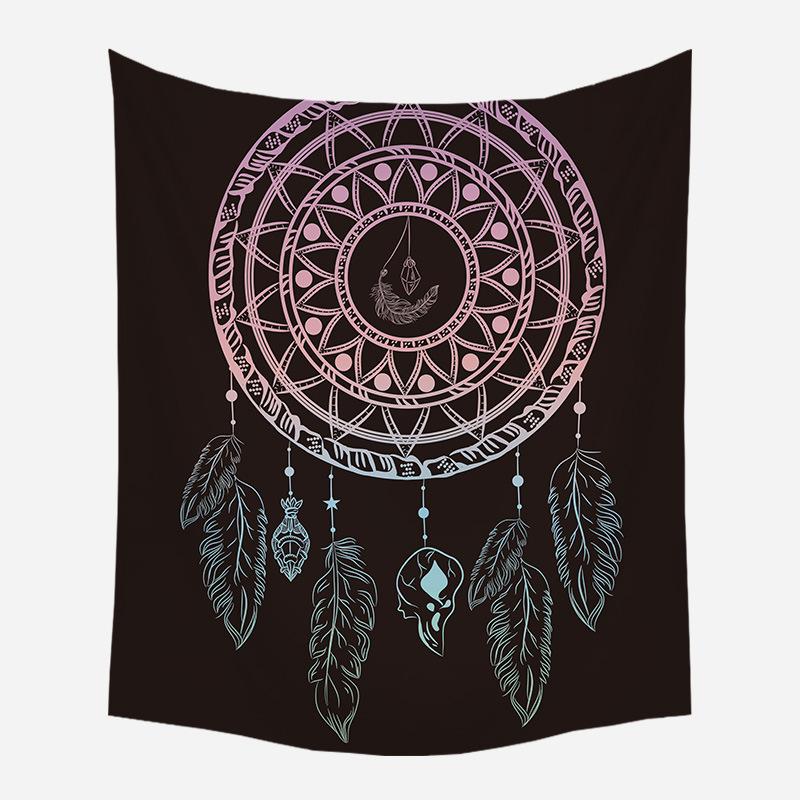 

Tapestries Kawaii Mandala Big Tapestry Wall Hanging Sandy Beach Throw Rug Blanket Camping Travel Mattress Bohemian Sleeping Pad
