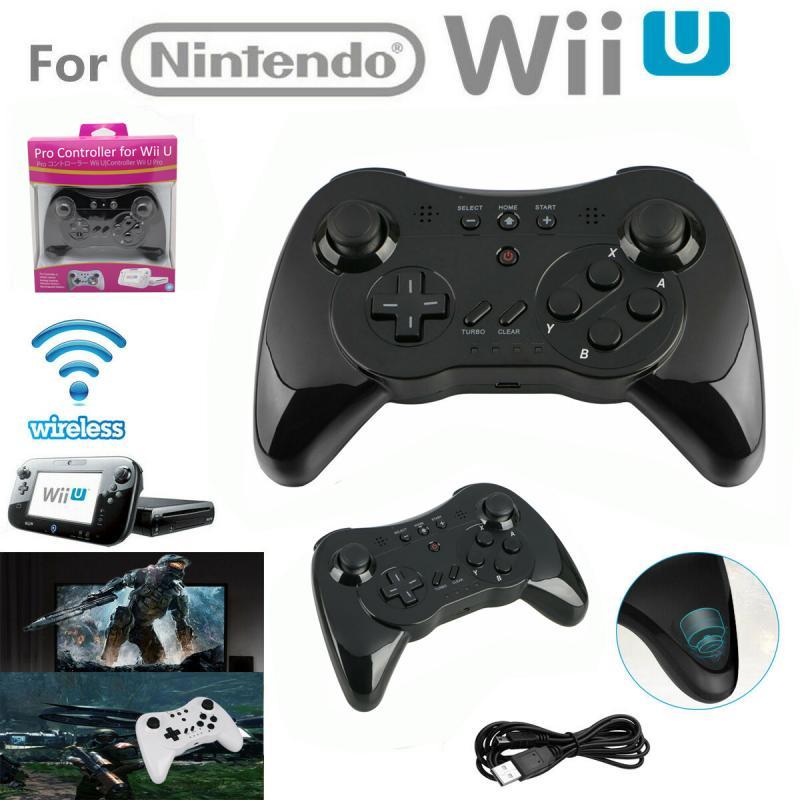 

Suitable For Wii U / Game Console Vibration Wireless Pro Gamepad Built-in Dual Analog Joystick Ergonomic Design Controllers & Joyst Joystick