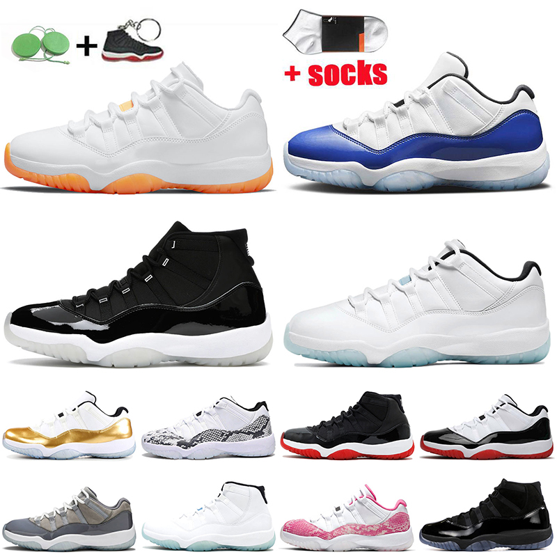 

11s Basketball Shoes Jumpman 11 Mens Trainers Womens Sneakers Low Citrus Legend Blue Jubilee 25th Anniversary Concord Bred Cap and Gown, D36 low cool grey 40-47