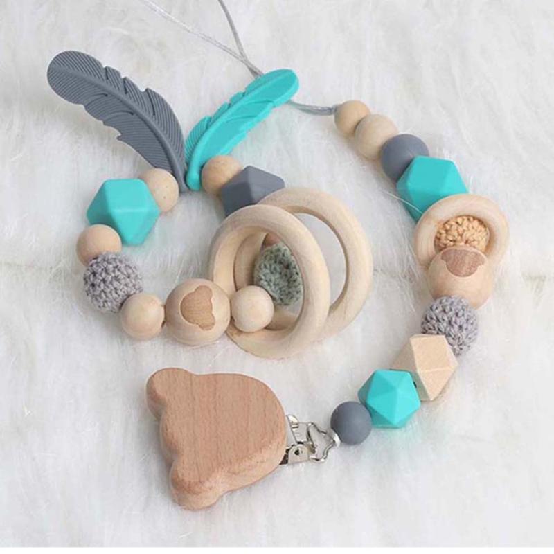 

Pacifiers# Silicone Baby Pacifier Clips Chain Bracket Nipple Holder For Nipples Toddler Toys Shower Gift