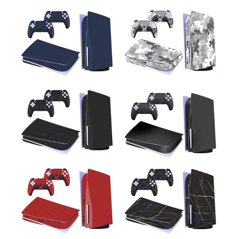 

PS5 Disc Edition Skin Sticker Protective Decal for Playstation5 Game Console & 2 Controllers Gamepad Accessories 210425