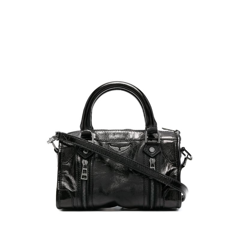 

Waist Bags 2021 Women Fashion Mini Handbag Genuine Leather Wing Decoration One Shoulder Bag With Zipper Lady Black Exquisite Travel, Sky blue
