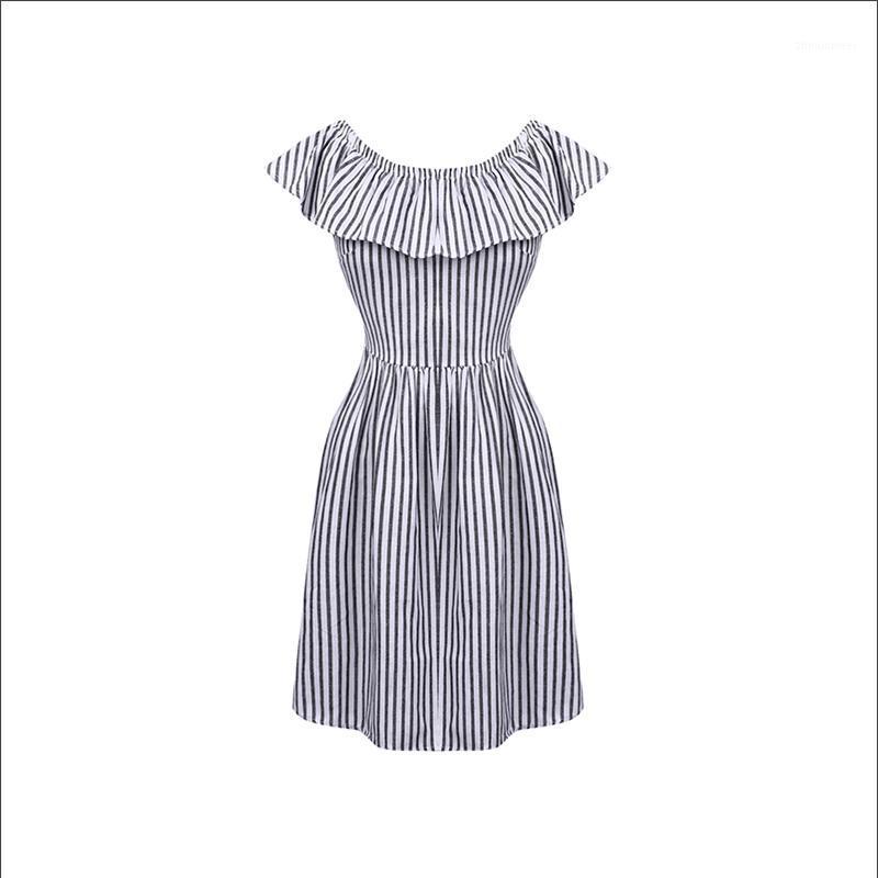 

Women' Jumpsuits & Rompers Short Sleeve Fashion Style Beach Women Playsuit Ladies Vertical Stripe Backless Cutaway, As the picture shows